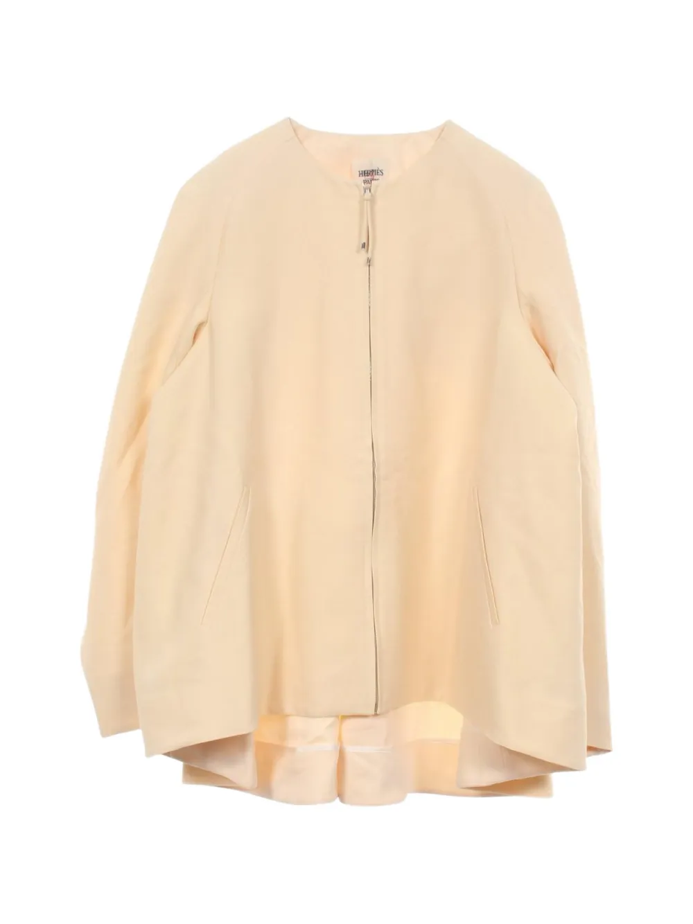 Hermès Pre-Owned 2010s collarless zip-up jacket - Toni neutri