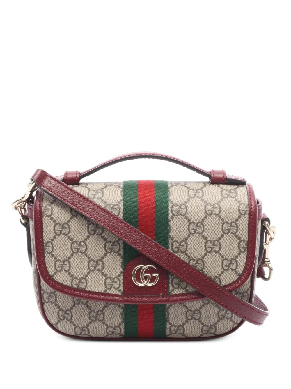 Gucci Pre-Owned 2010s Ophidia GG top handle bag - Toni neutri