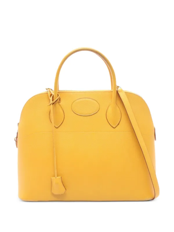Hermès Pre-owned 1997 Bolide 35 Jaune Handbag in Yellow
