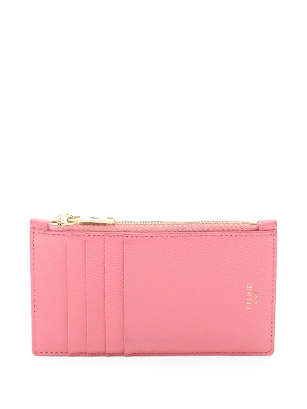 Pre-owned Celine 2010s Zipped Card Case In Pink