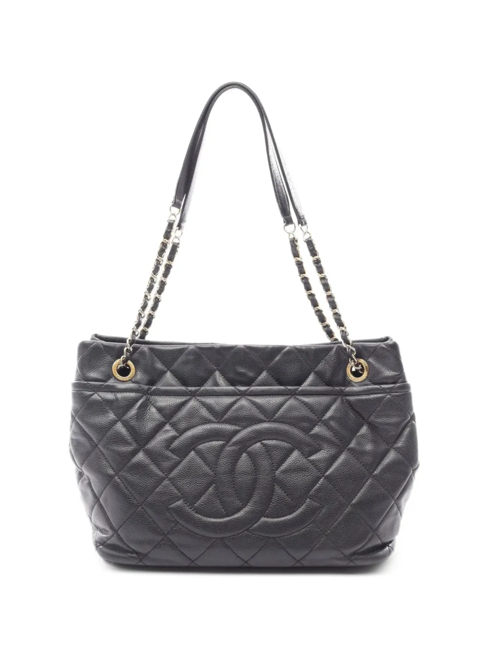 CHANEL Pre-Owned 2012-2013 Matelassé Caviar tote bag - Nero