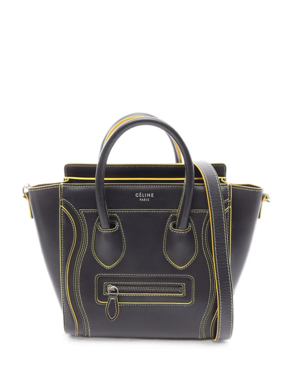 Celine Pre-Owned 2010s nano Luggage two-way handbag - Nero