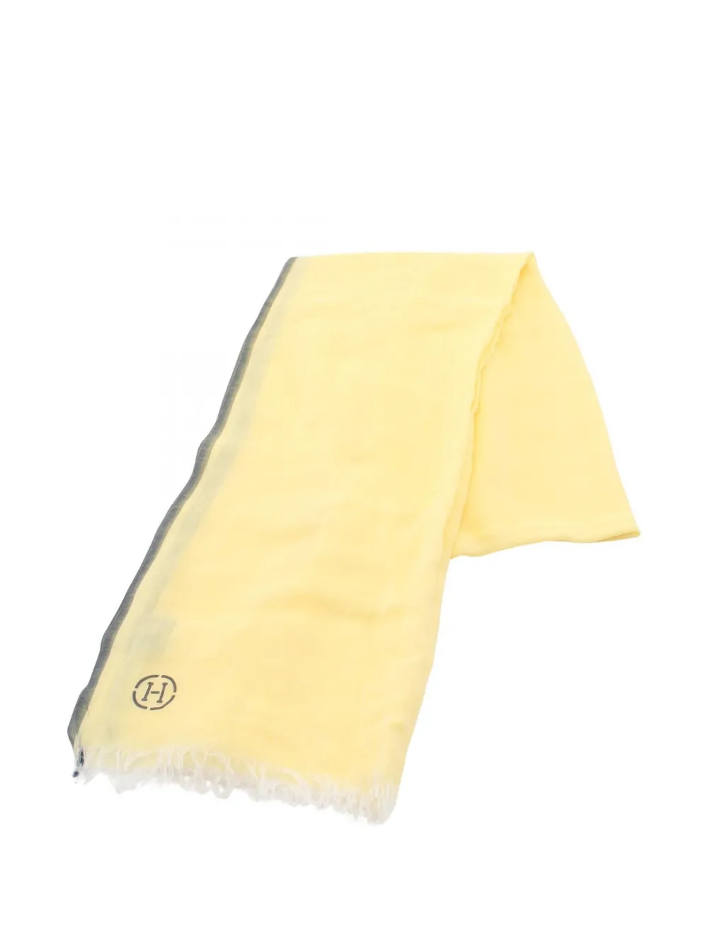 Hermès Pre-Owned 2010s Naoshima cotton scarf - Giallo