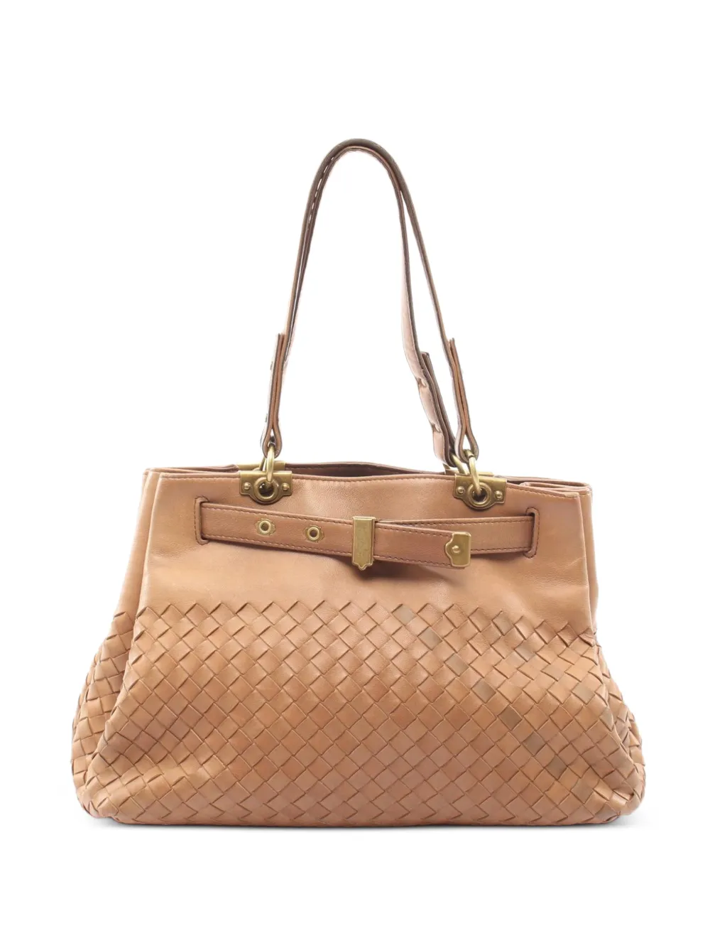 Bottega Veneta Pre-Owned 2000s Intrecciato leather tote bag - Marrone