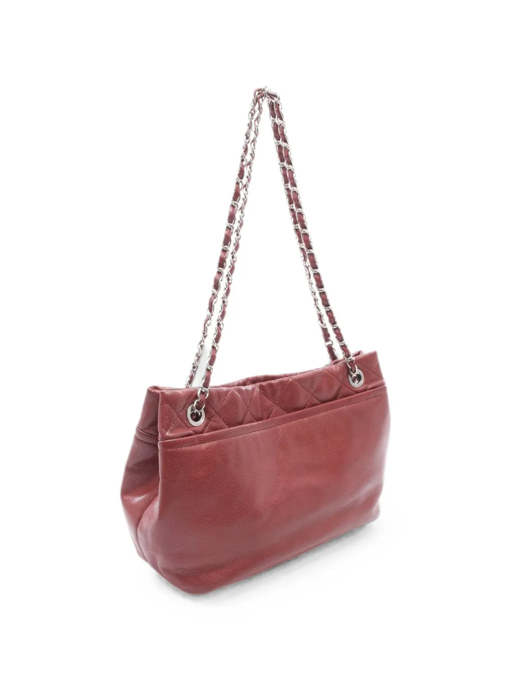 CHANEL Pre-Owned 2009-2010 Matelasse Coco Mark tote bag - Rosso