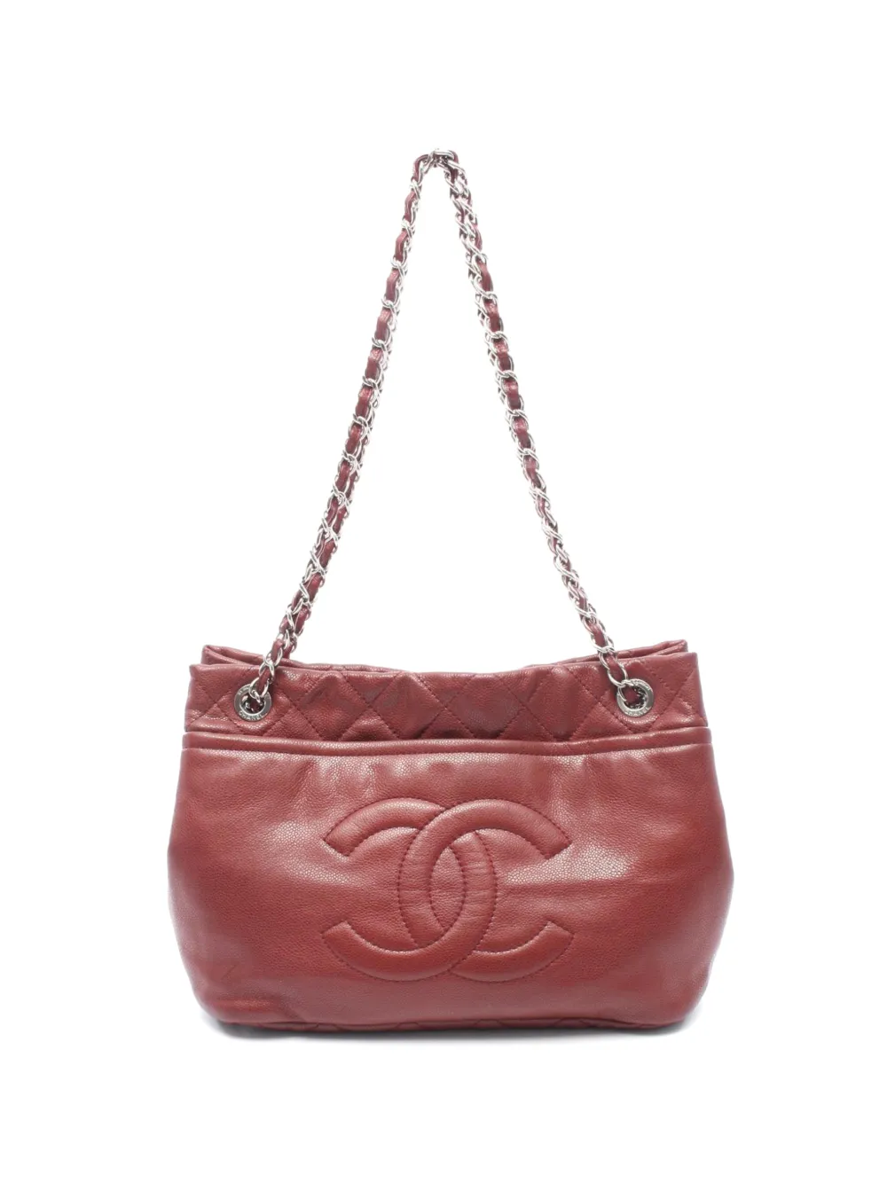 CHANEL Pre-Owned 2009-2010 Matelasse Coco Mark tote bag - Rot