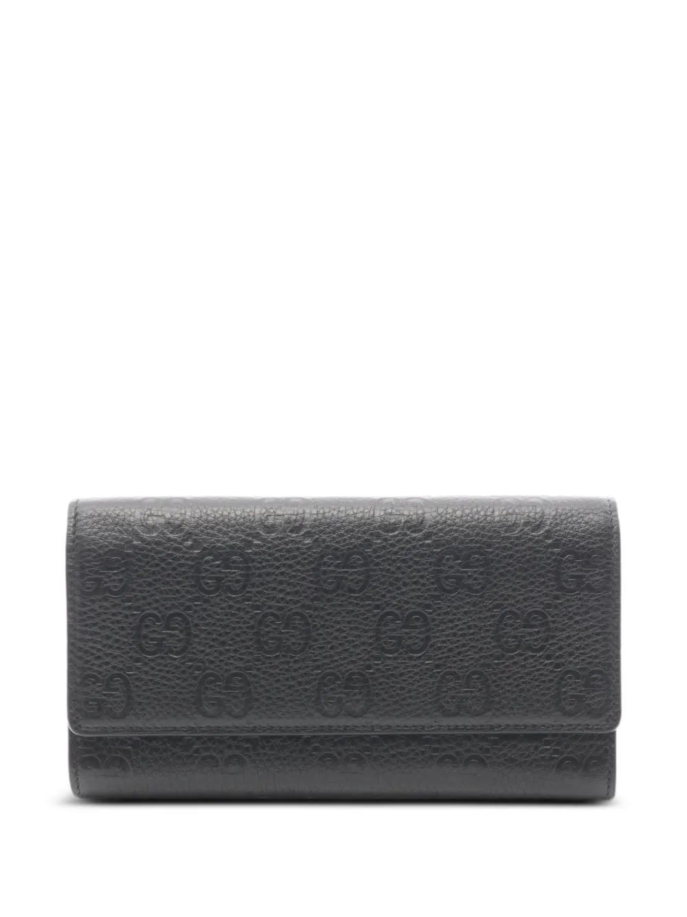 Gucci Pre-Owned 2010s GG Emblem continental wallet - Nero