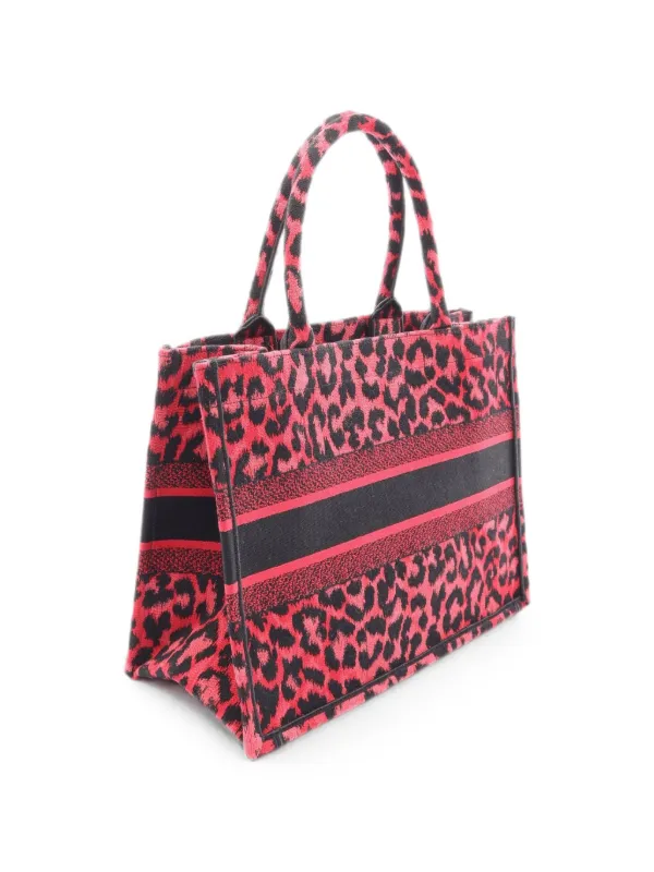 Christian Dior Pre-Owned 2010s Book Tote レオパード ハンドバッグ