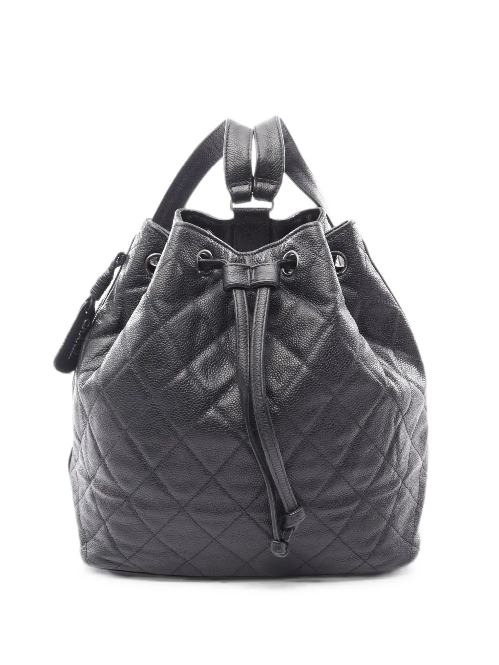 CHANEL Pre-Owned 1996-1997 quilted leather backpack - Black