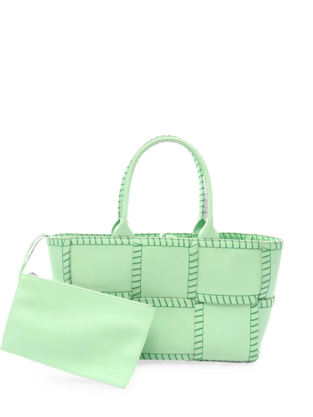 Bottega Veneta Pre-Owned 2010s small wArco leather handbag - Verde
