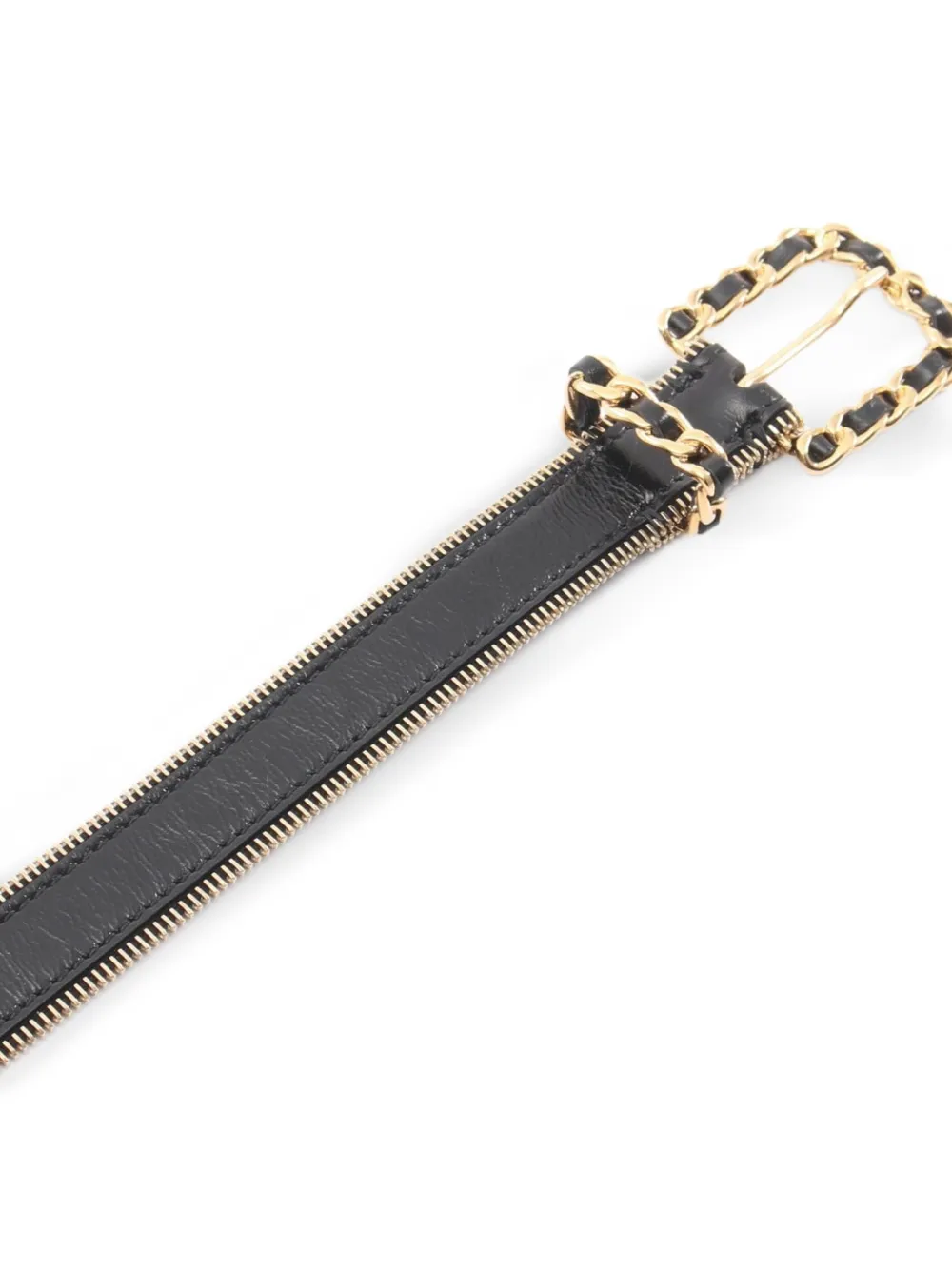 Chanel Pre-owned 1986-1988 Coco Mark Chain-link Belt in Black, view 2