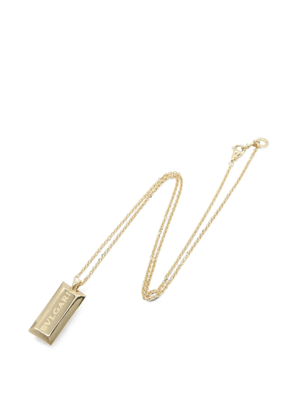 Bvlgari Pre-Owned Collana con pendente Ingot anni 2010 - Oro