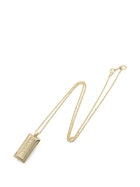 Bvlgari Pre-Owned 2010s インゴット ペンダント ネックレス