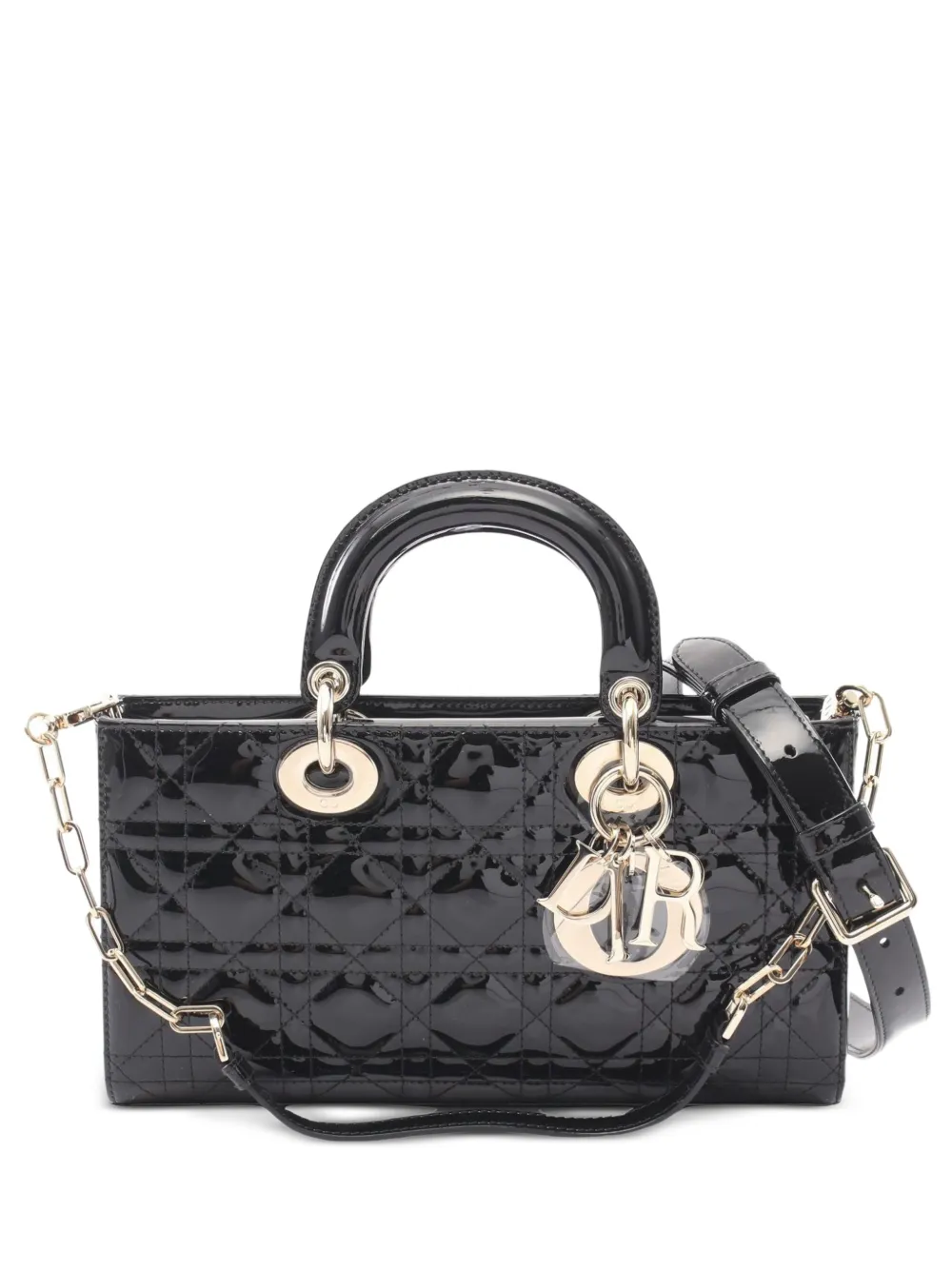Christian Dior Pre-Owned 2020 medium Lady D-Joy Cannage tote bag - Black