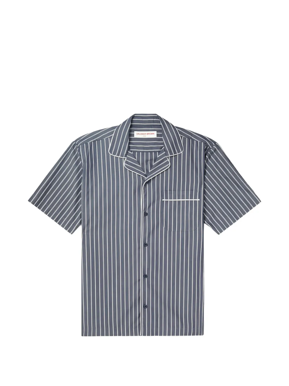 Orlebar Brown Marne pinstripe pyjama shirt - Blau
