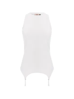 Simone Rocha Easy Bow Tails タンクトップ | ホワイト | FARFETCH JP