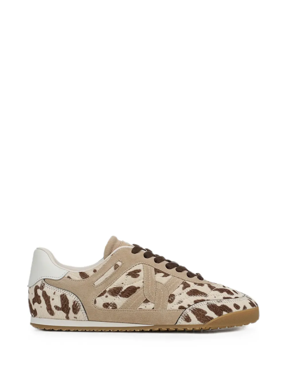 Veronica Beard Natalia animal-print sneakers Beige