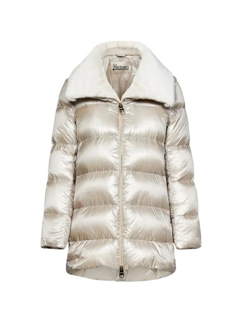 Herno faux-fur-collar puffer jacket
