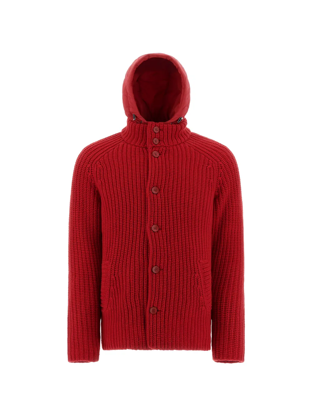 Herno Sorano hooded wool bomber jacket - Red