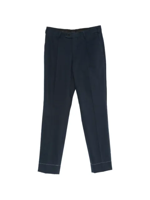 Brioni pleated straight-leg trousers