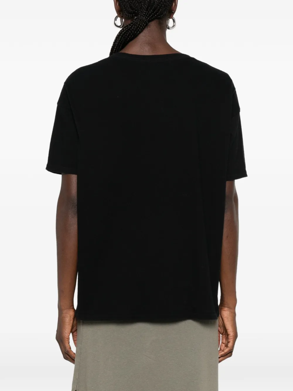 R13 Almost Famous T-shirt met gerafeld effect Zwart