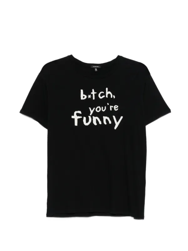 R13 You're Funny Boy T-shirt in Black