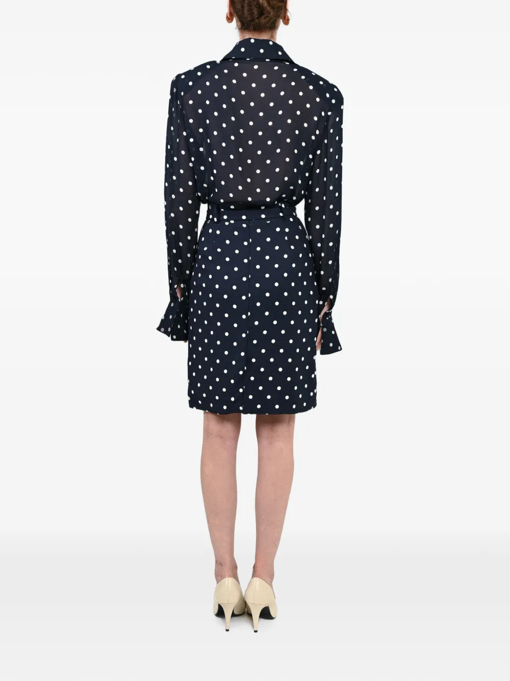 Rowen Rose Blouse met stippen Blauw