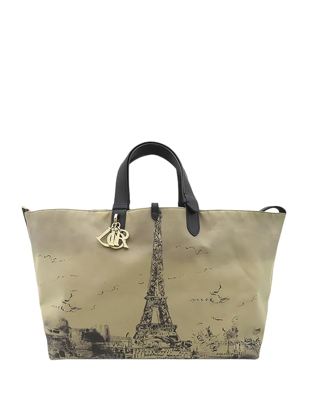 Christian Dior Pre-Owned Borsa tote Eiffel Tower Toujours grande in tela 2010-2026 - Nero
