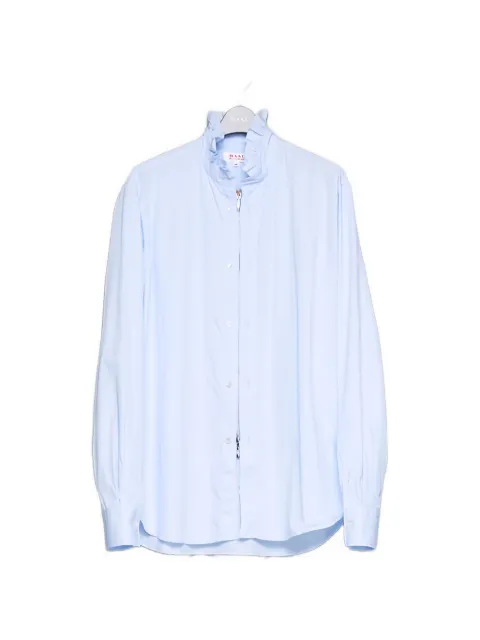 MASU camisa con volantes y cremallera