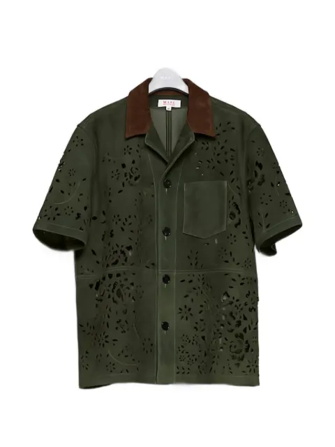 MASU cut-out suede shirt