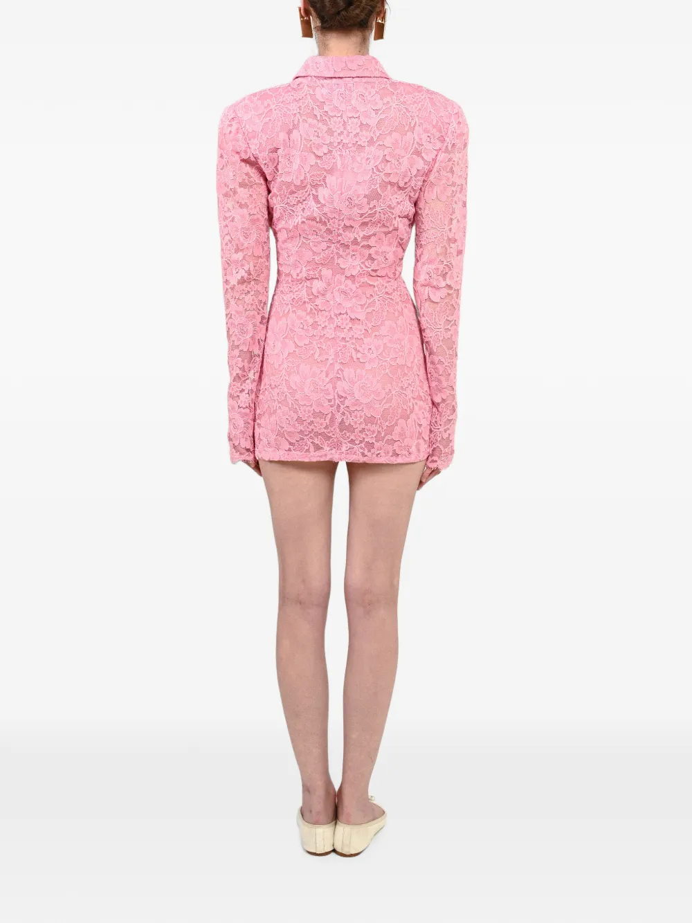 Rowen Rose Jurk met lange mouwen Roze