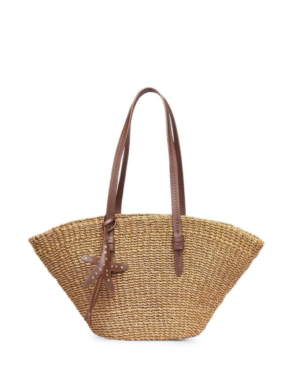 Poolside East West Woven Tote Bag In Neutral