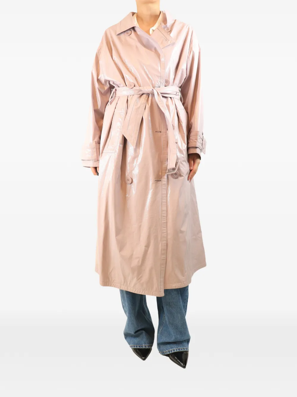STAND STUDIO Trench Katharina con cintura - Rosa