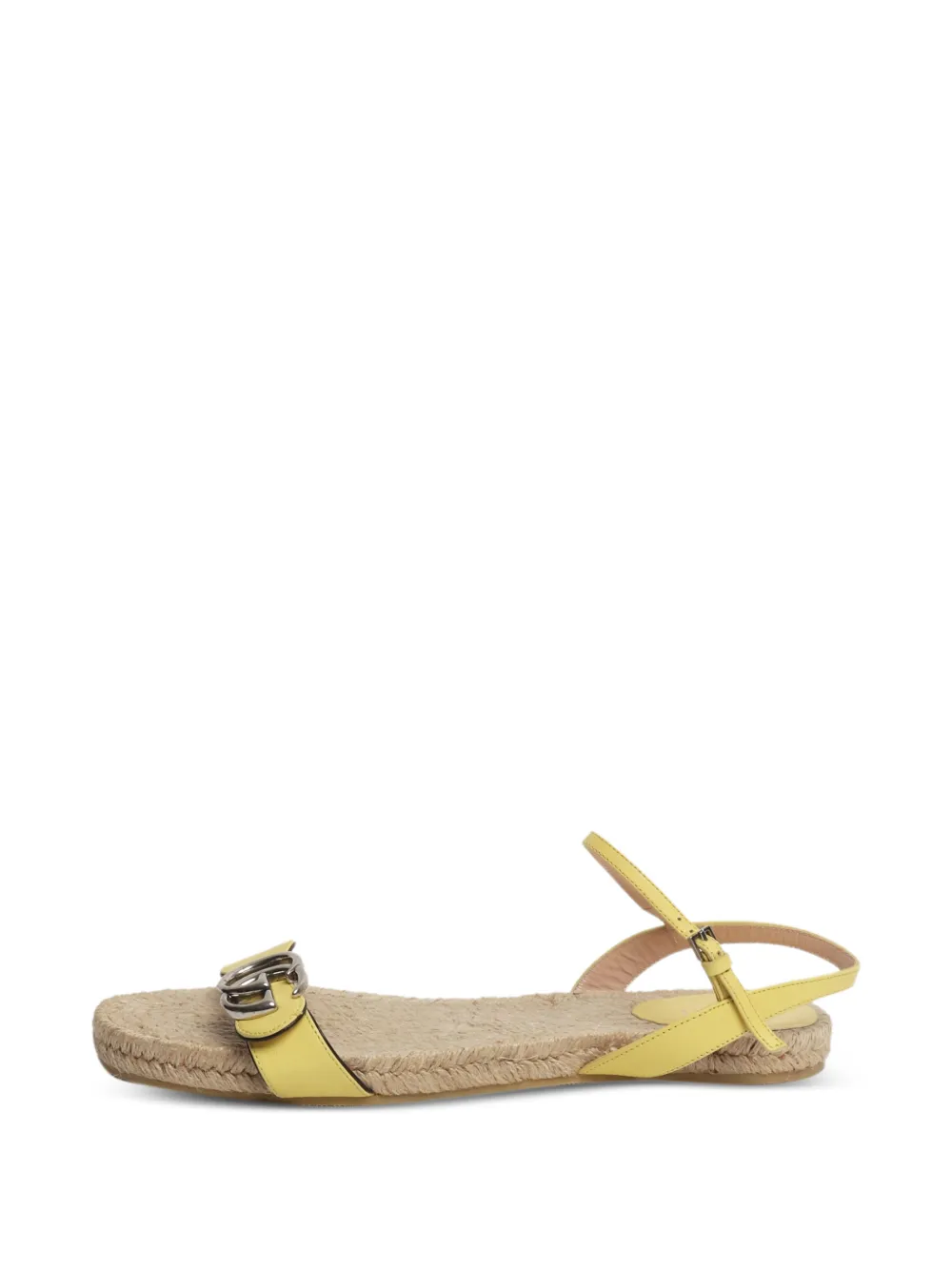 Pre-owned Gucci Marmont Espadrilles In Neutral