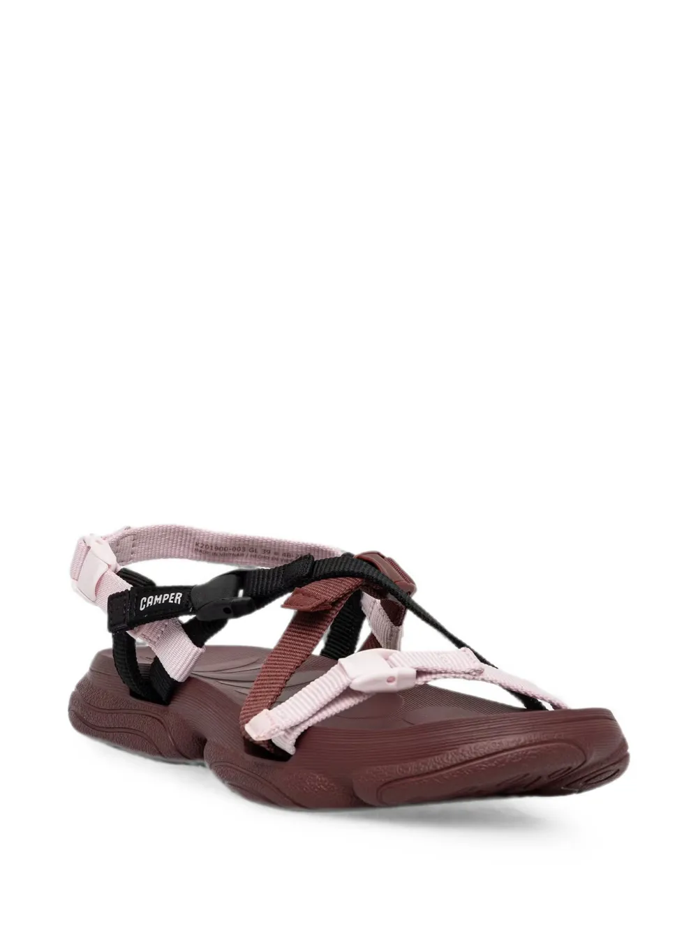 Camper Karst strappy buckle-fastening sandals Roze