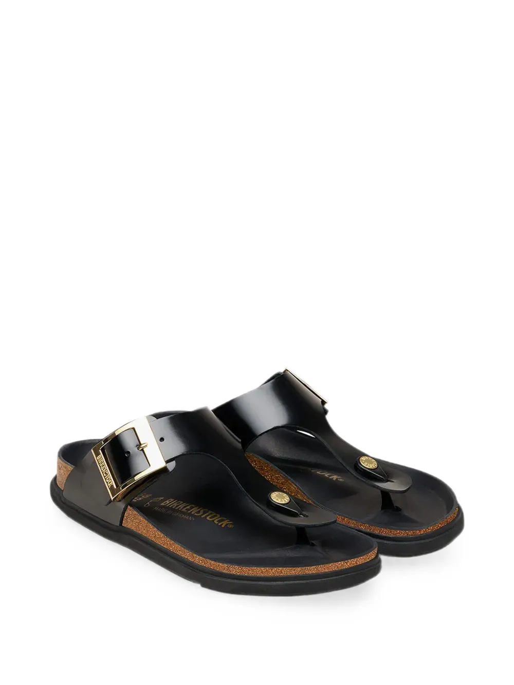 Birkenstock Gizeh buckle-fastening thong sandals Zwart