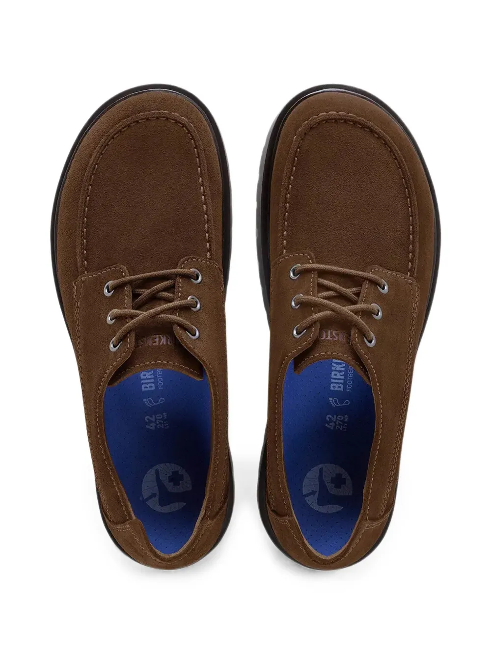 Birkenstock Highwood suede lug-sole lace-up shoes Bruin