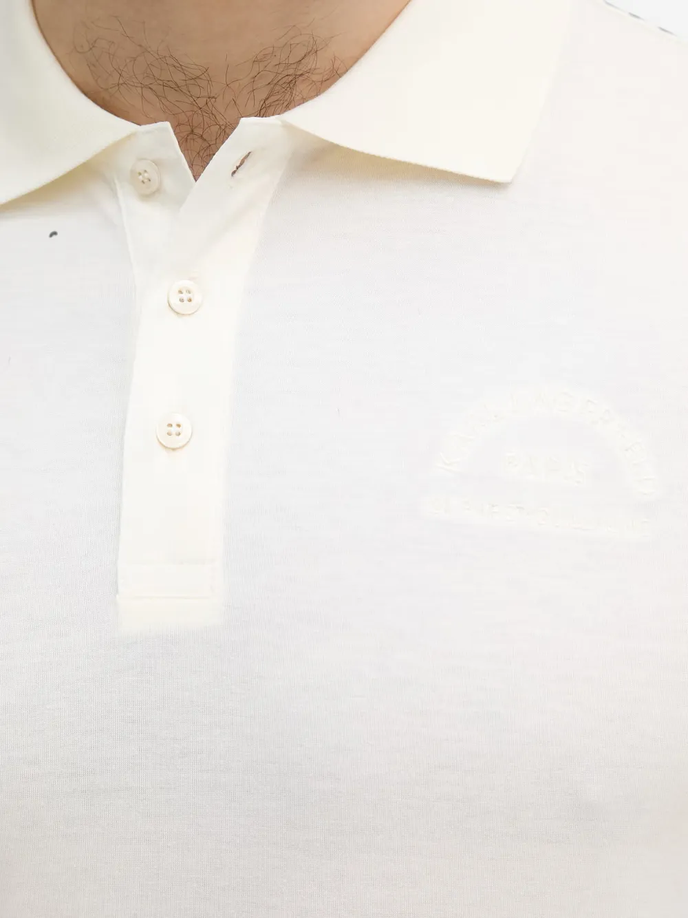 Karl Lagerfeld Poloshirt met geborduurd logo Beige