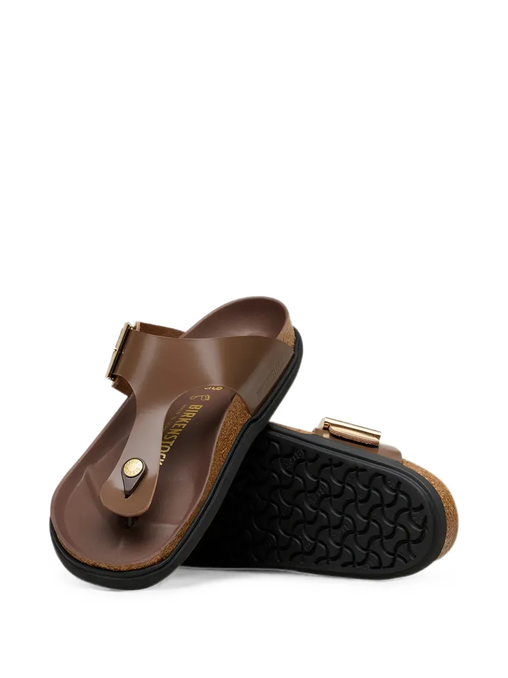 Birkenstock Gizeh buckle-fastening sandals Bruin