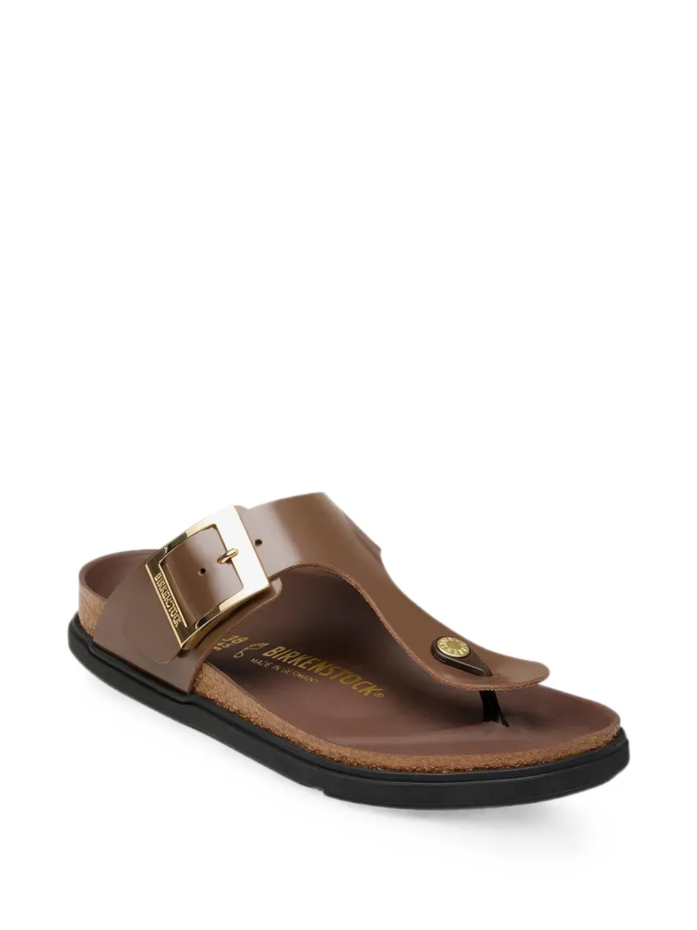 Birkenstock Gizeh buckle-fastening sandals Bruin