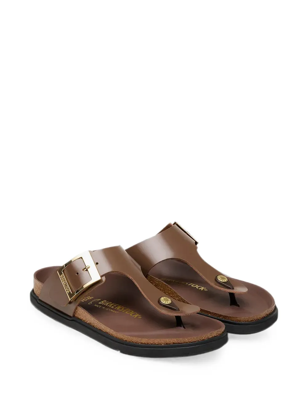 Birkenstock Gizeh buckle-fastening sandals Bruin