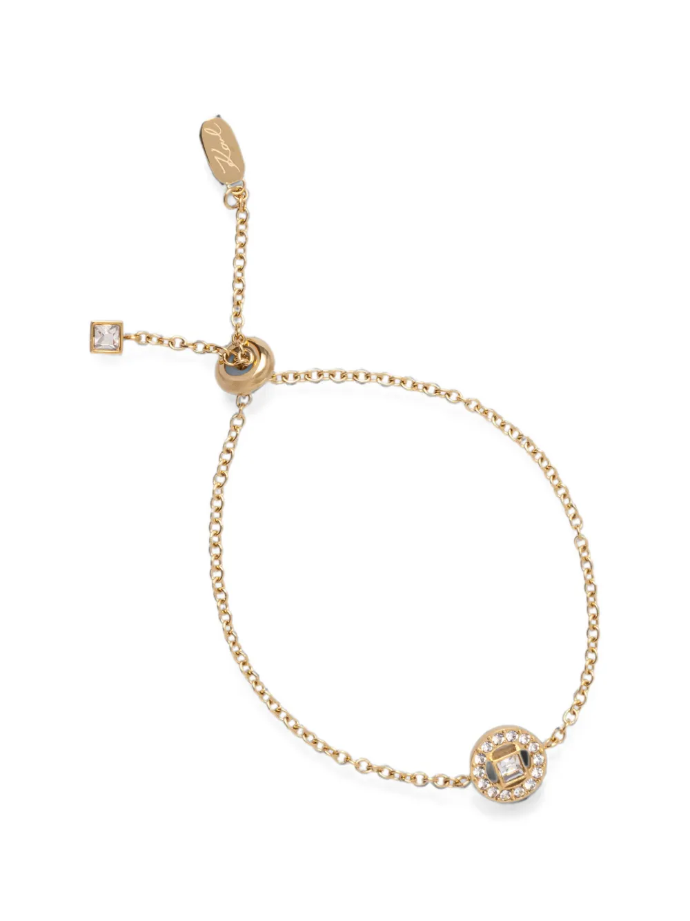 Karl Lagerfeld crystal-embellished bracelet - Oro