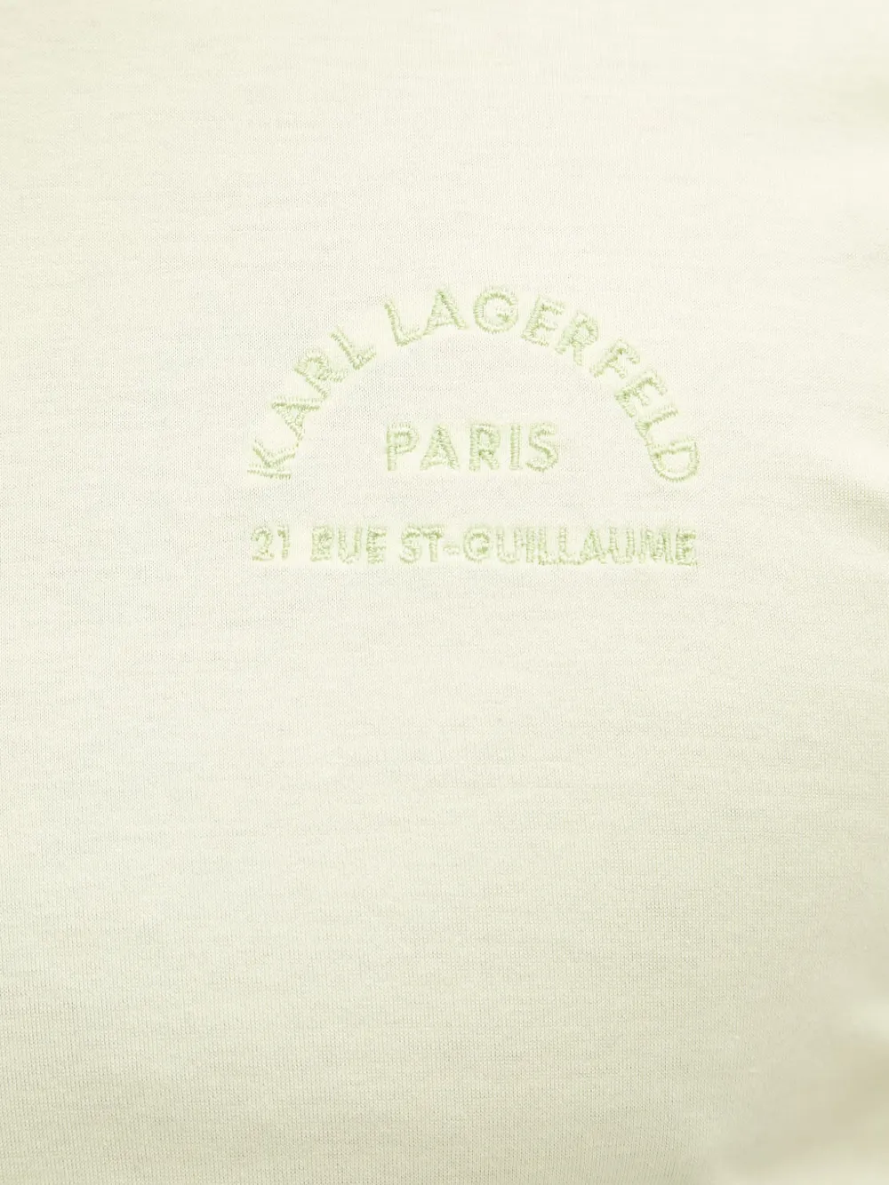 Karl Lagerfeld T-shirt met geborduurd logo Groen