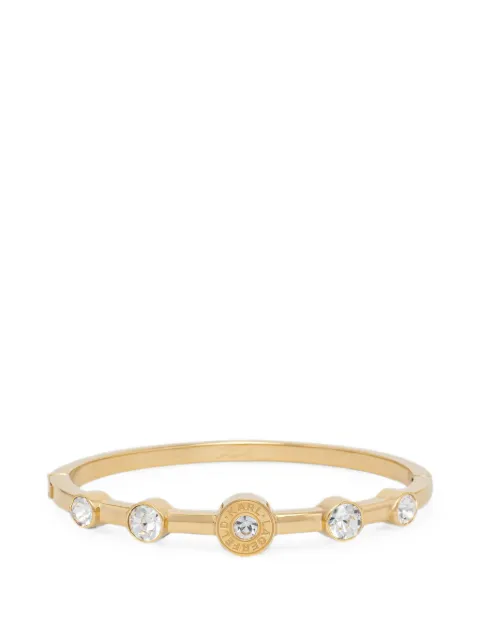 Karl Lagerfeld crystal-embellished logo-engraved bracelet