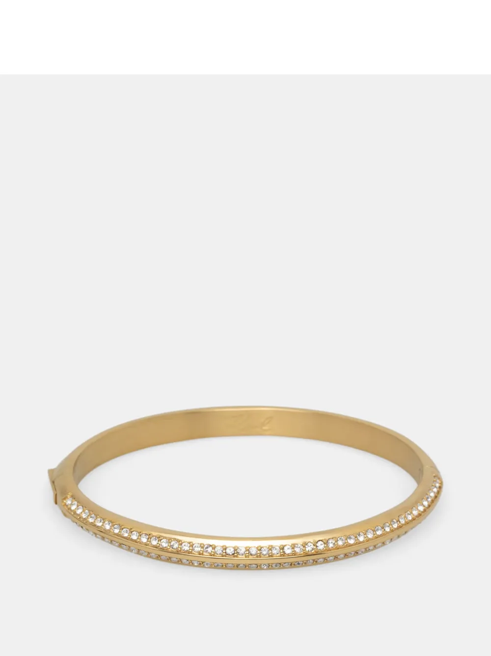 Karl Lagerfeld crystal-embellished bangle bracelet - Oro