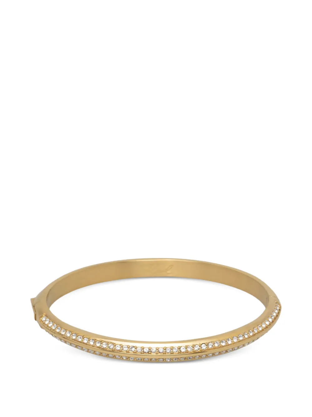 Karl Lagerfeld crystal-embellished bangle bracelet - Oro