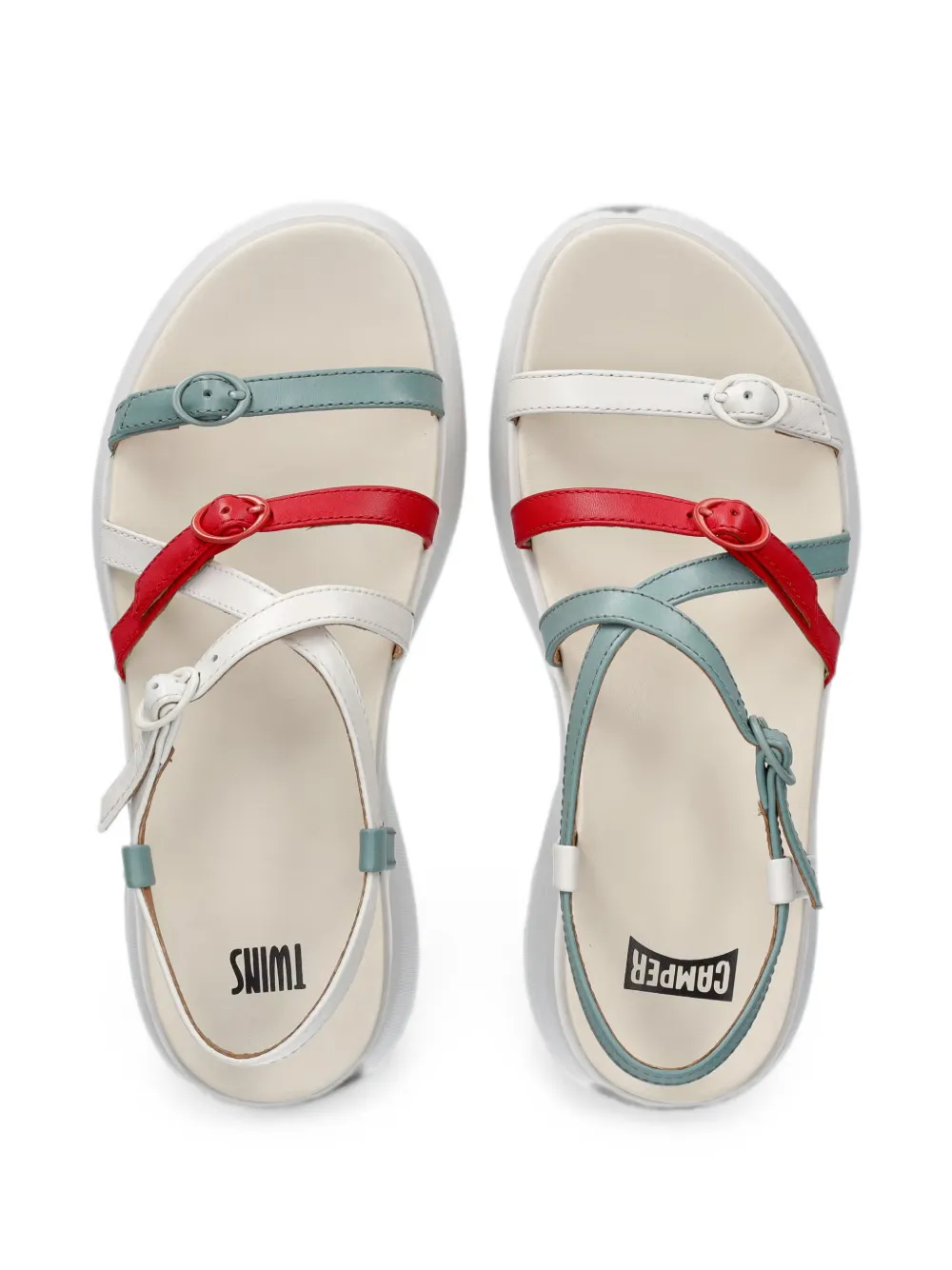 Camper Twins buckle-fastening sandals Wit