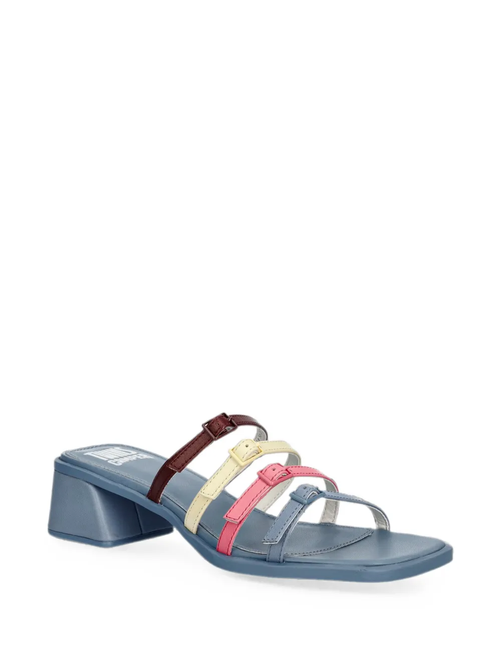Camper Twins buckle-strap block-heel sandals Blauw