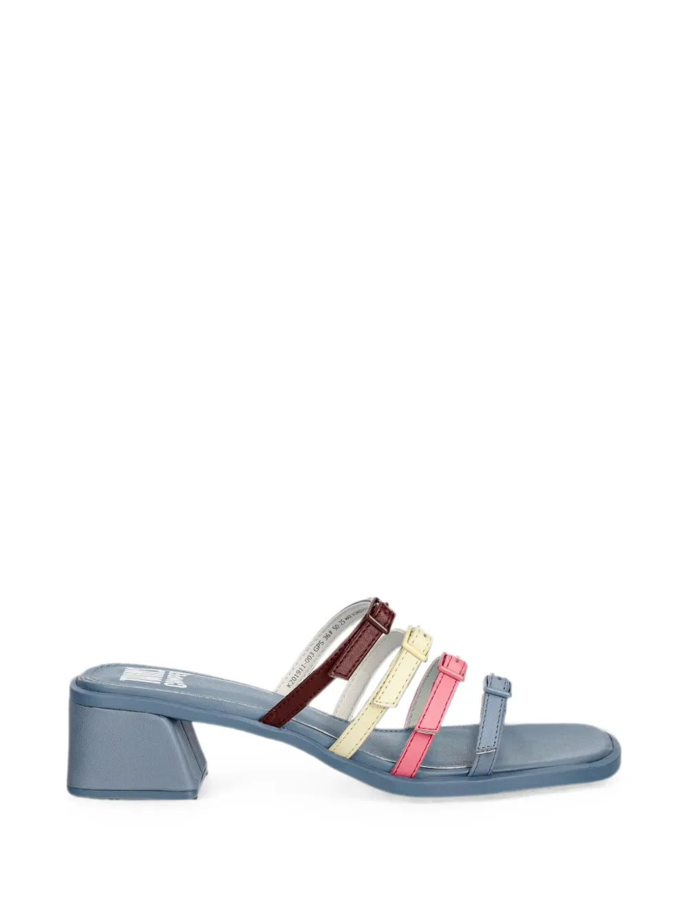 Camper Twins buckle-strap block-heel sandals Blauw