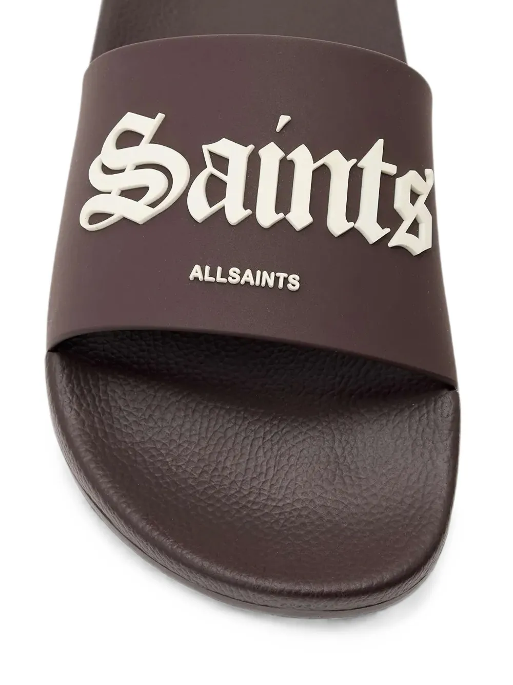 AllSaints Saint slippers met logo-patch Bruin